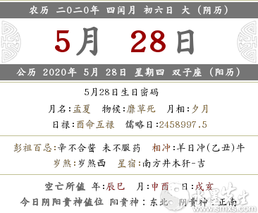 年5月28日 闰四月初六财神具体在什么方位 水墨先生